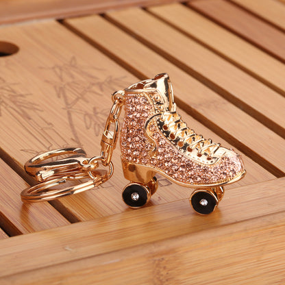 LuxeBlackBag alloy roller skate pendant