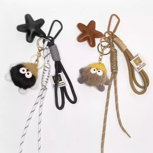 LuxeBlackBag cute girl's bag keychain