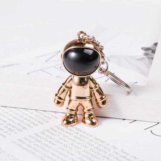 LuxeBlackBag electroplated astronaut keychain