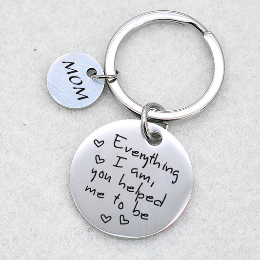 LuxeBlackBag mother’s day stainless steel keychain