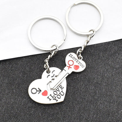LuxeBlackBag secret love keychain for couples