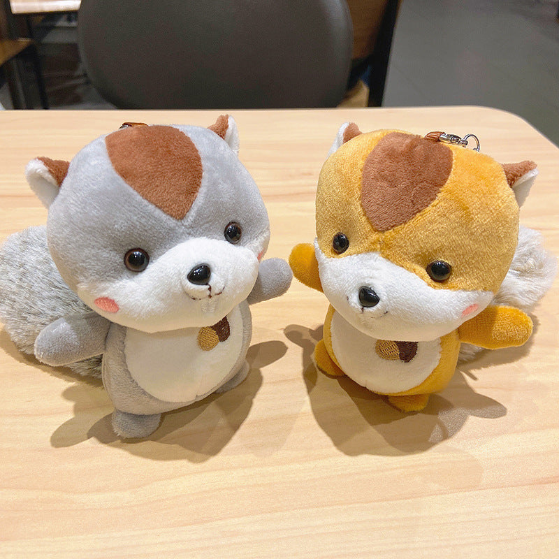 Mini squirrel toy bag hanging charm