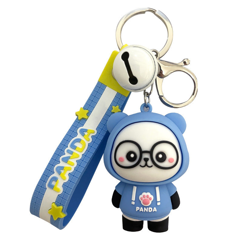 Pink panda keyring accessory for women