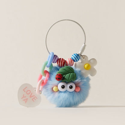 Plush ladybug bag charm gift for her