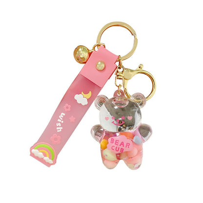 Trendy unisex bear keychain accessory