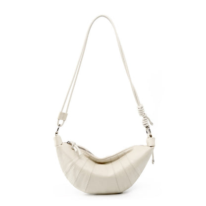 First Layer Cowhide Leather Croissant Shoulder Bag – Urban Simplicity Style