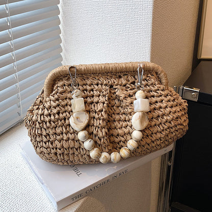 Fresh Style Woven Handbag for Women – Travel, Leisure, and Everyday Use