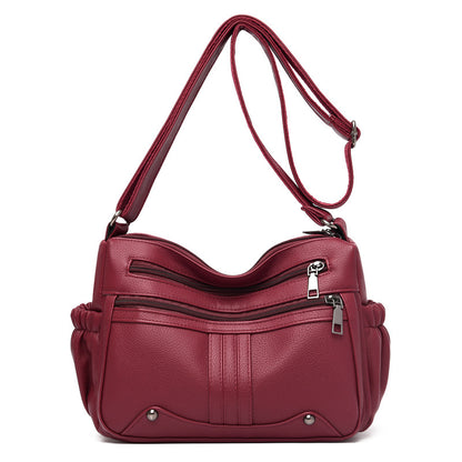 Lightweight PU leather tote bag for women
