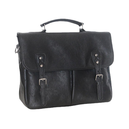Soft handle detail of one-shoulder cowhide handbag