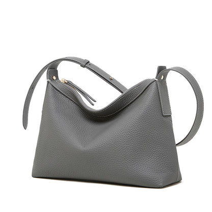 Interior view with zipper pouch and compartments