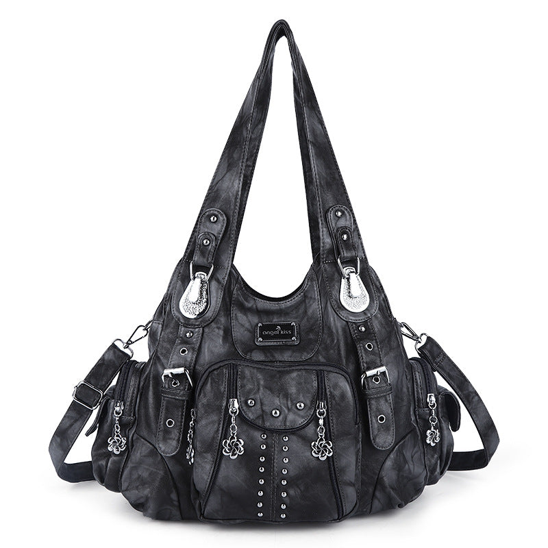 Multi-color collection of PU leather handbags