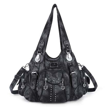 Multi-color collection of PU leather handbags