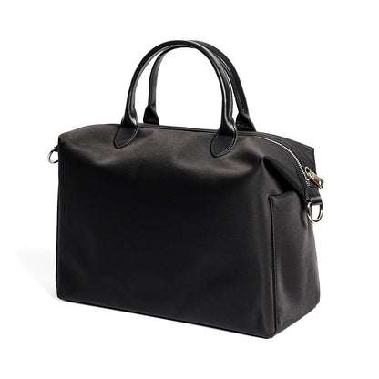 Interior view of nylon shoulder bag with polyester lining
