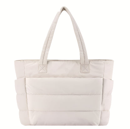 Interior layout with zip compartment and laptop sleeve