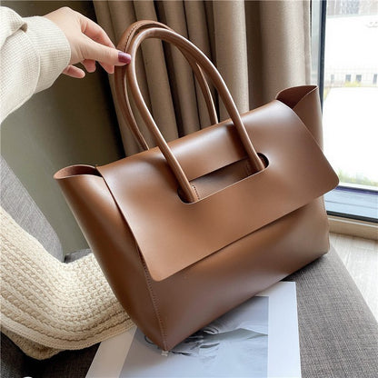 Versatile light brown fashion tote for women