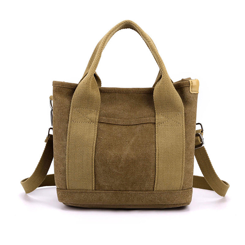 Sky blue canvas tote bag for daily commute