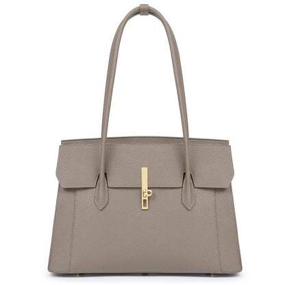 Minimalist urban style khaki tote for daily use