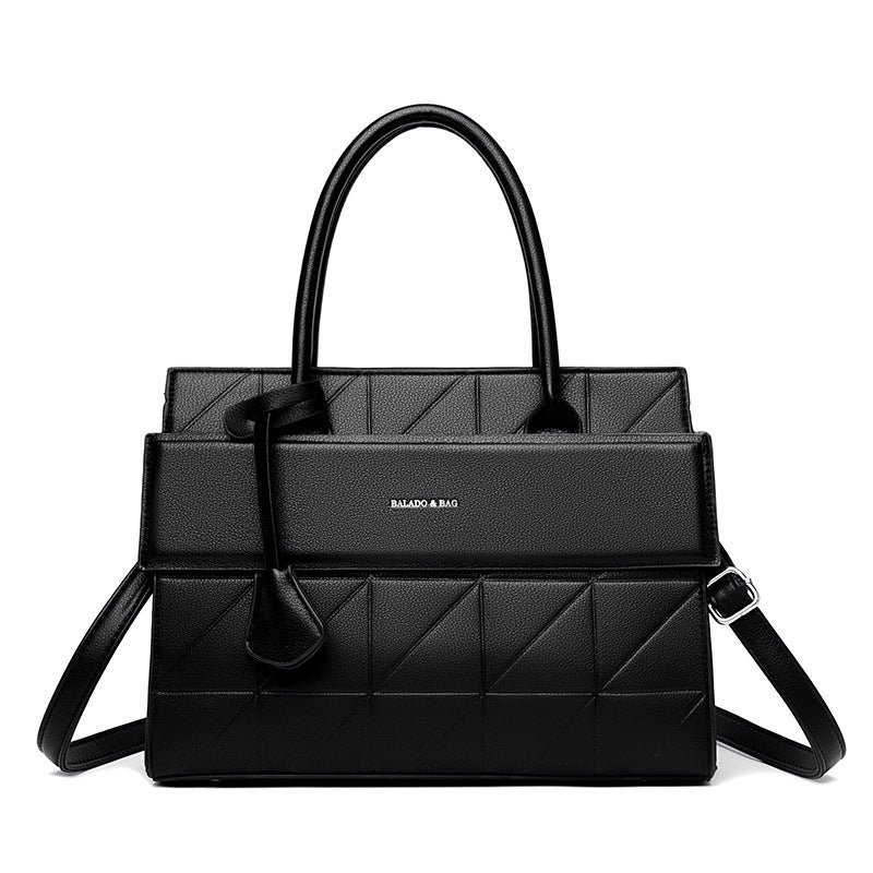 Inside look of large capacity tote bag