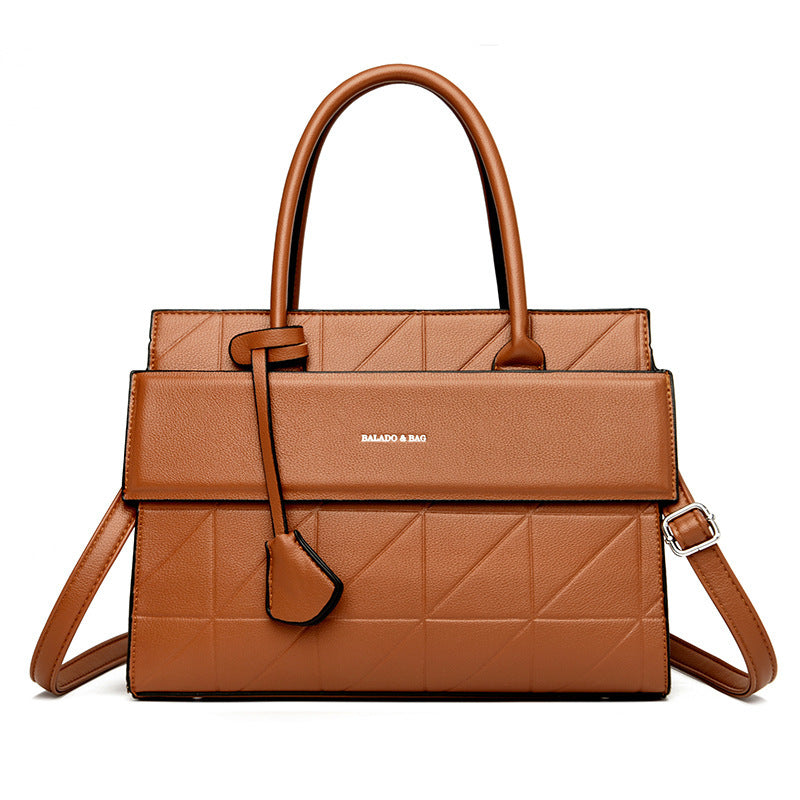 Olive brown women’s shoulder tote bag