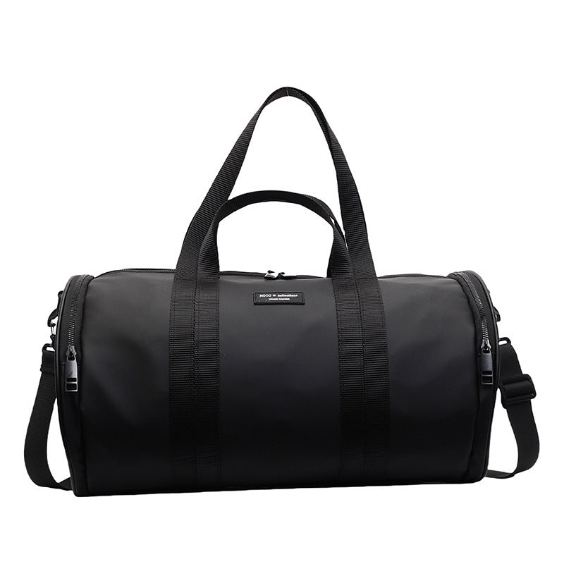 Interior of Oxford waterproof travel handbag with compartments