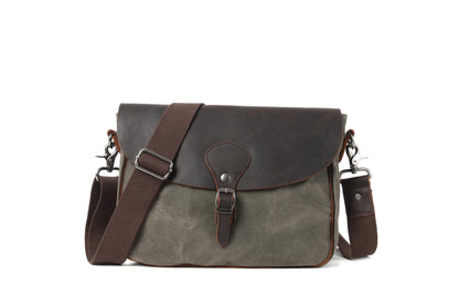 Side view of compact travel crossbody