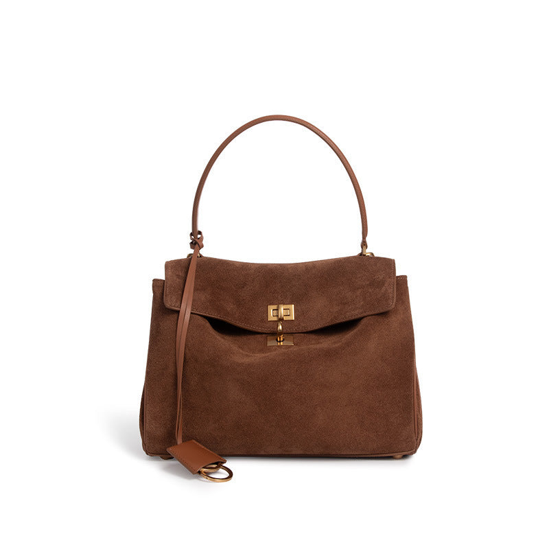 Ankarat red 28cm matte leather underarm tote with woven detail