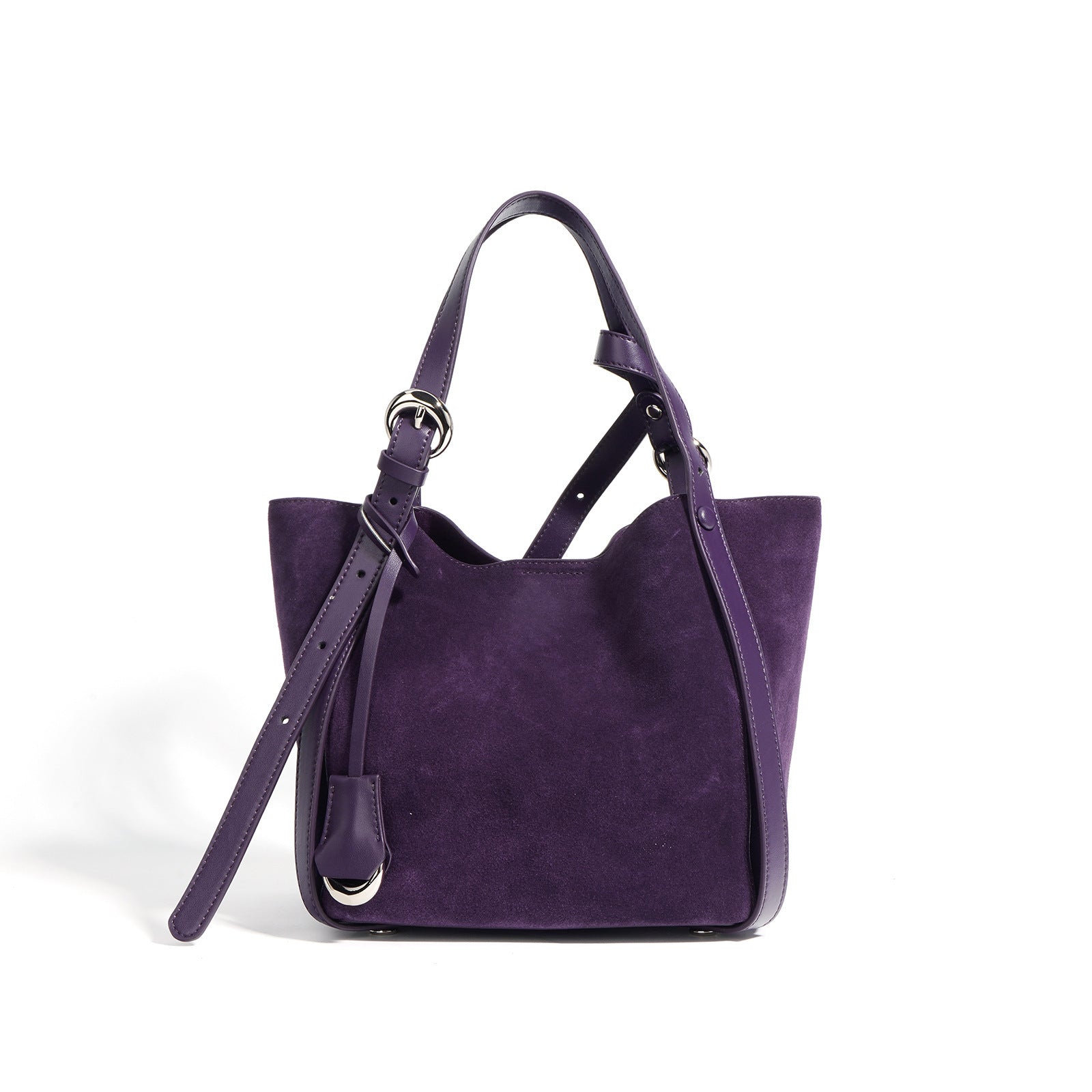 Large vegetable basket-style leather tote