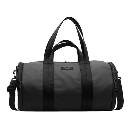 Woman carrying waterproof Oxford travel handbag